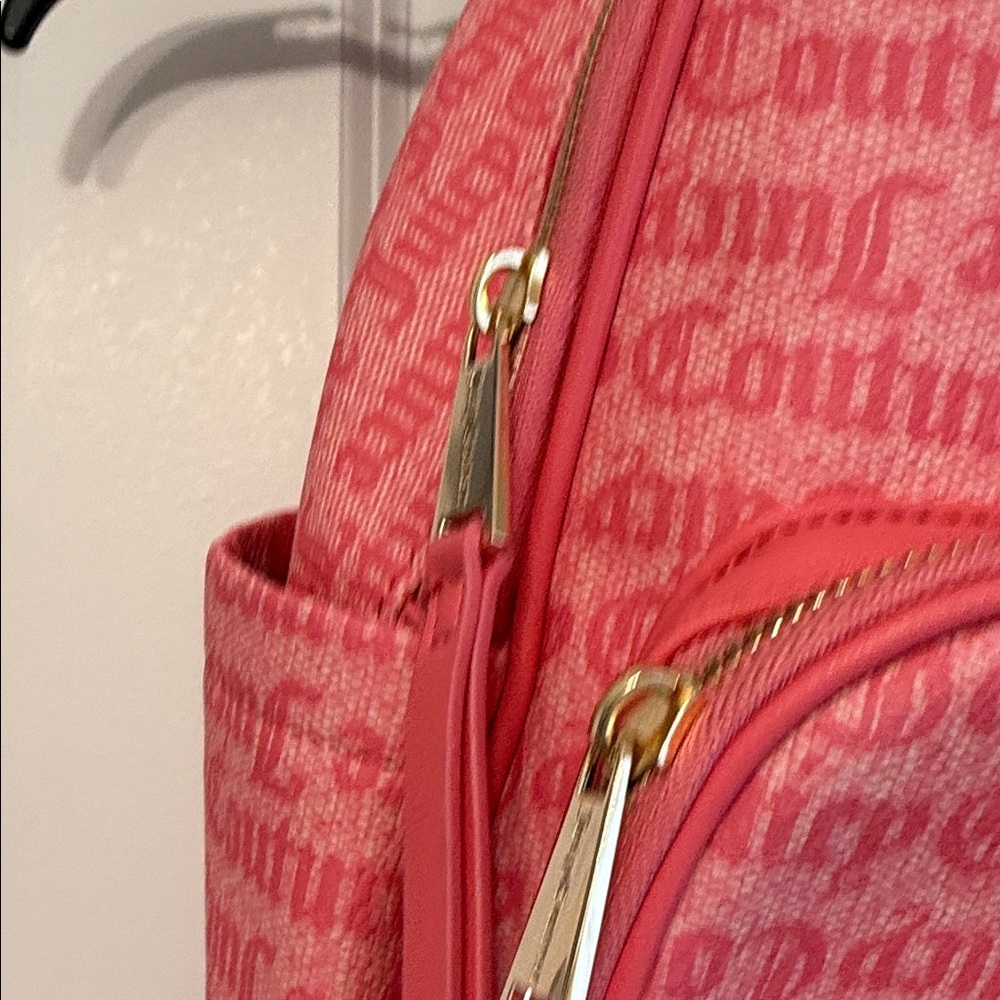 Juicy Couture Pink Kids Backpack with Sparkly Bear Charm - Picture 5 of 15
